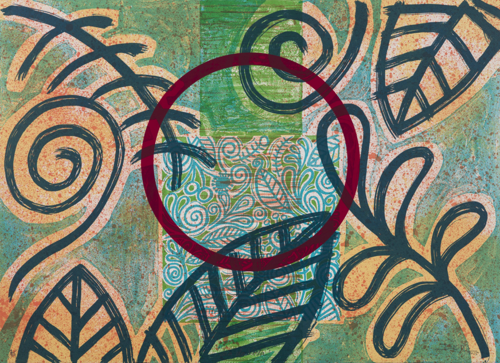 Doris Nogueira-Rogers, Lua de Vida, 2015, Offset lithograph/screenprint